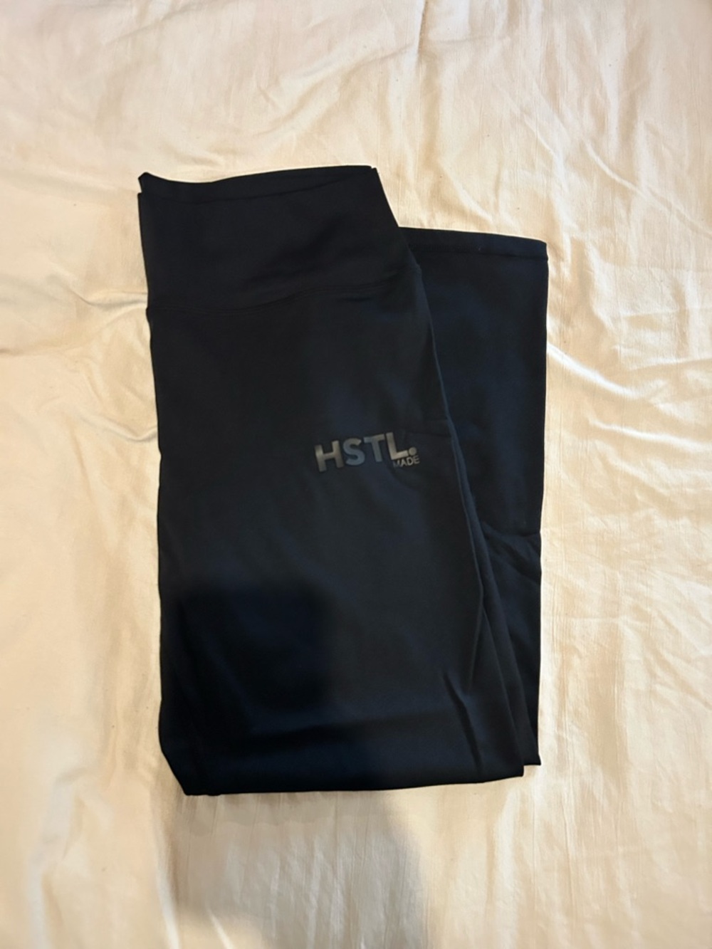 Black High-Rise Active Capris for Women